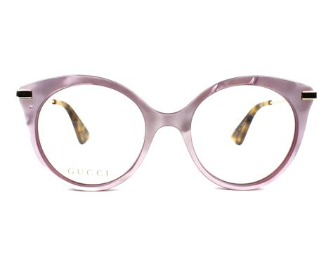 purple Gucci eyeglasses frame